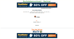 Desktop Screenshot of buchstabenwortwert.de
